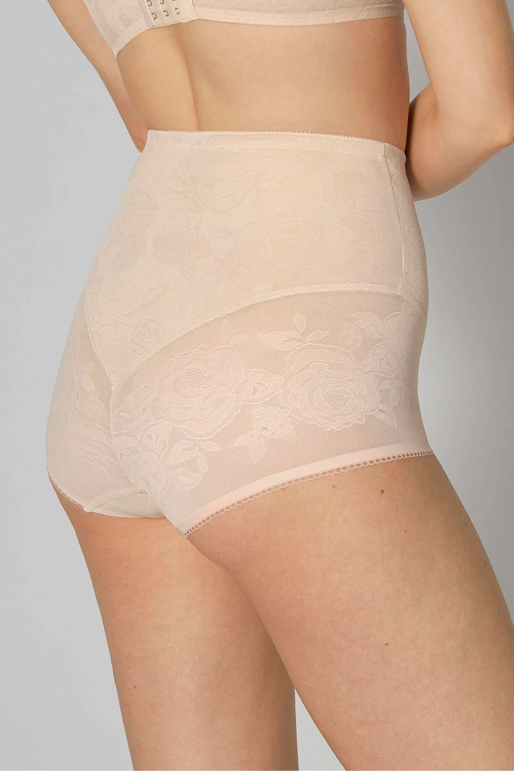 Triumph Nude Wild Rose Sensation High Waist Panty Briefs 2 Triumph Nude Wild Rose Sensation High Waist Panty Briefs - Image 2