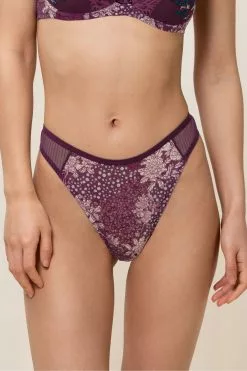 Triumph Brown Lavish Spotlight High Waist Thongs