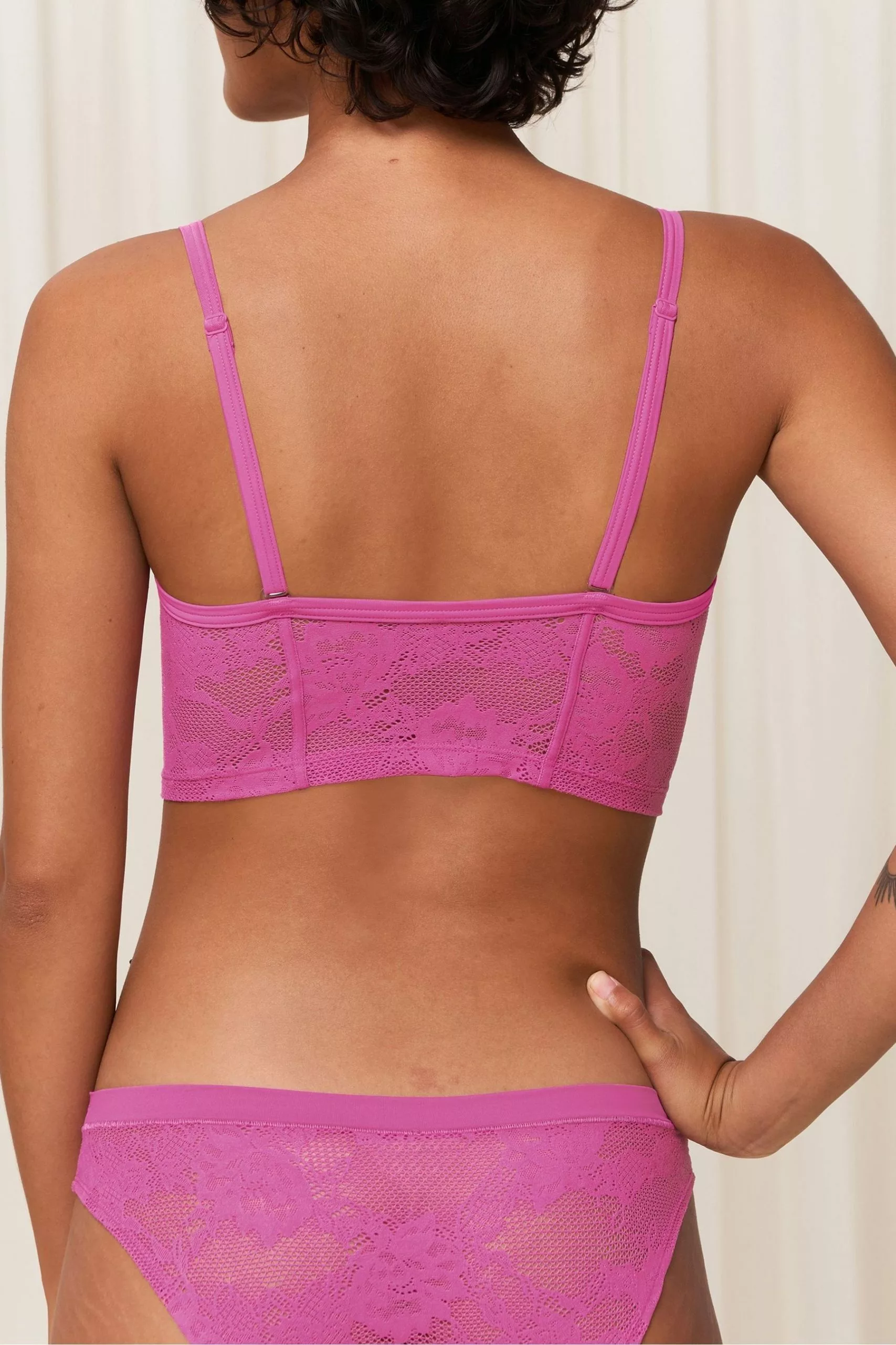 Triumph Pink Smart Deco Bustier Bra 2 Triumph Pink Smart Deco Bustier Bra - Image 2