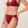 Triumph Red Amourette 300 Rococo Highleg Brazilian Briefs