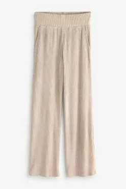 Triumph Cream Thermal High Waist Wide Leg Joggers 5 Triumph Cream Thermal High Waist Wide Leg Joggers -Triumph Shop U70114s3