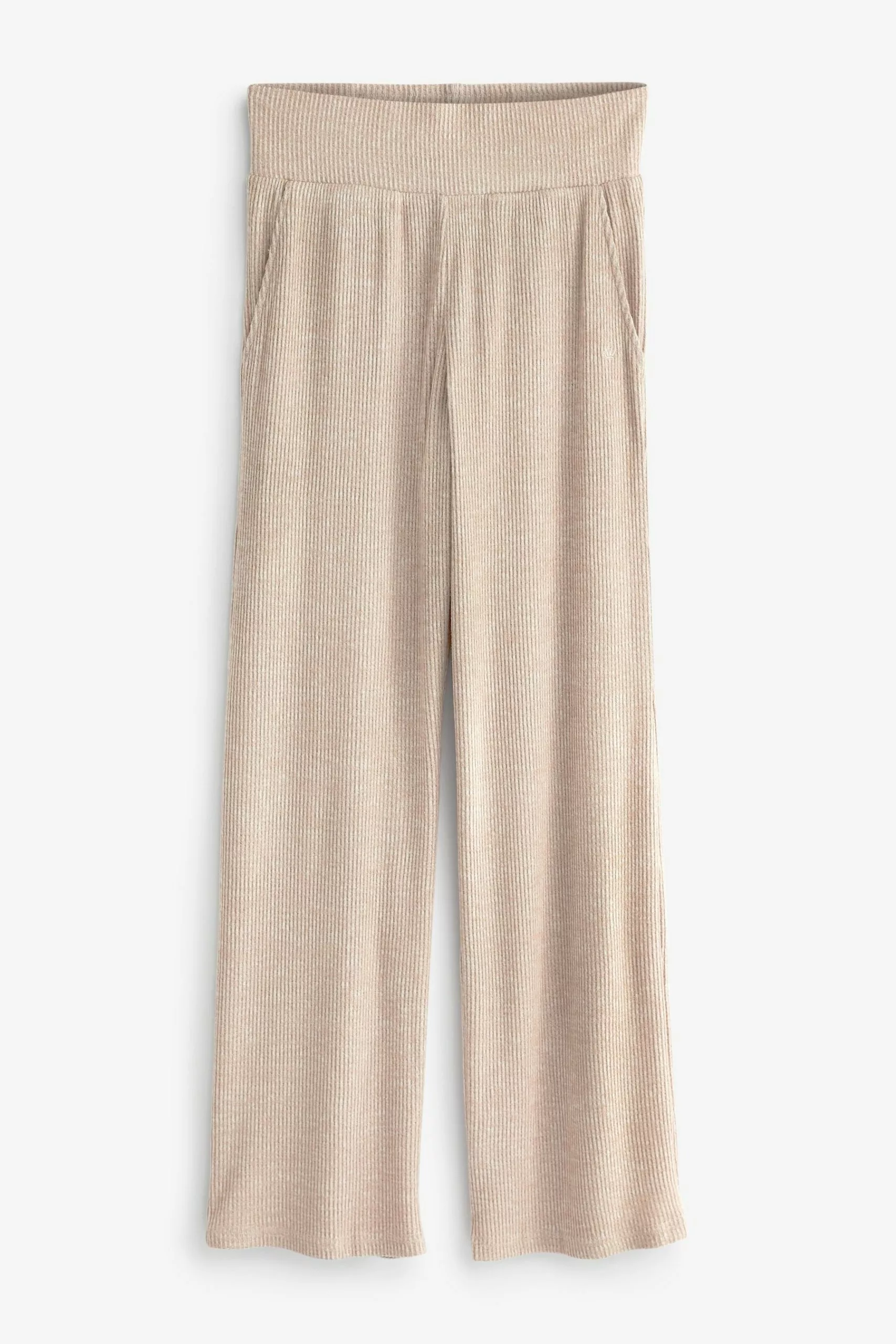 Triumph Cream Thermal High Waist Wide Leg Joggers 3 Triumph Cream Thermal High Waist Wide Leg Joggers - Image 3