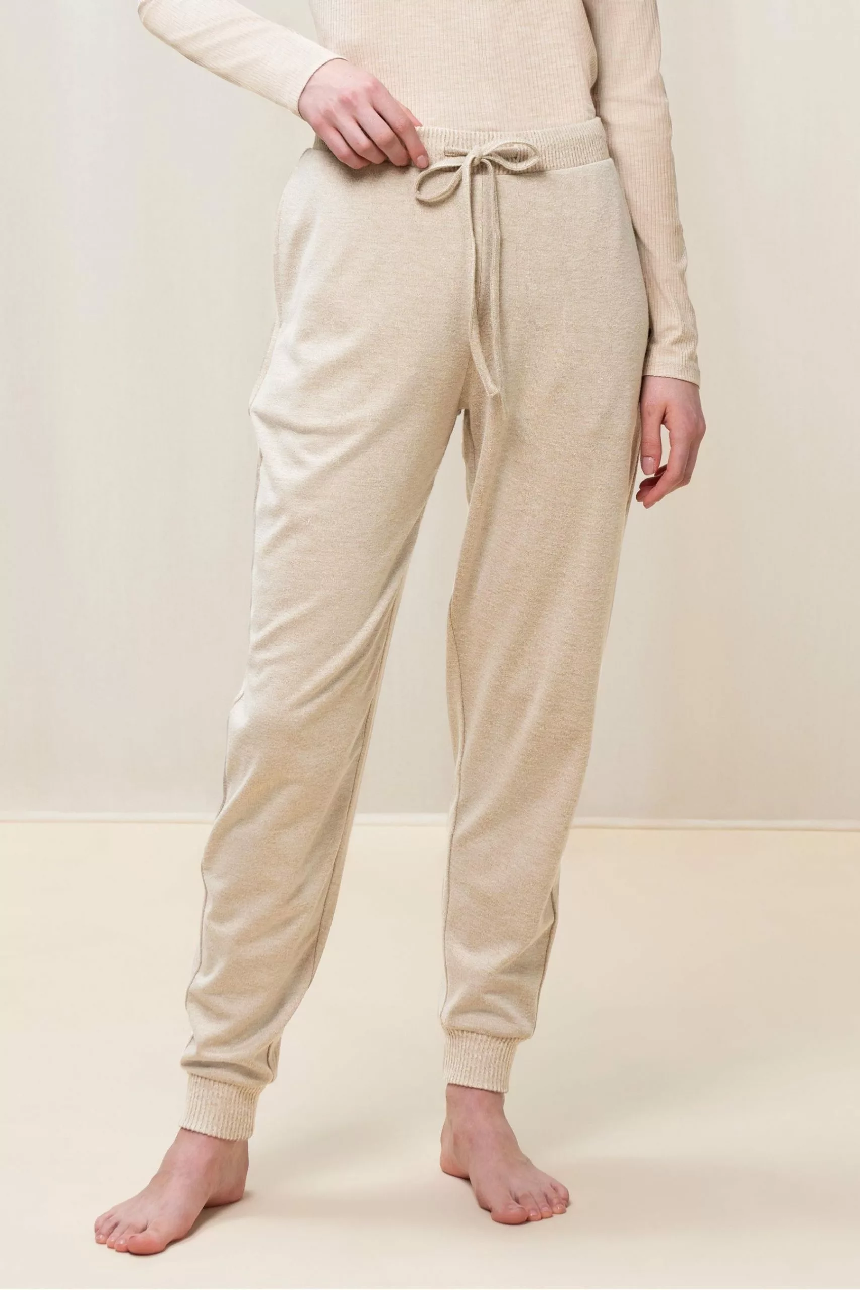 Triumph Cream Thermal Cosy Joggers 1 Triumph Cream Thermal Cosy Joggers