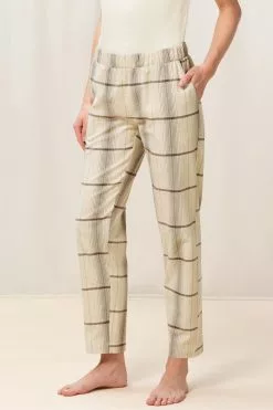 Triumph Cream Check Mix And Match Flannel Pyjama Bottoms