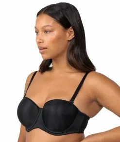 Triumph Beautiful Silhouette Strapless Convertible Bra - Black -Triumph Shop triumph beautiful slhouette strapless covertible black 7