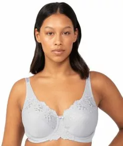 Triumph Embroidered Minimiser Bra 2 Pack - Green/Grey -Triumph Shop triumph embroidered minimiser bra 2 pack green grey1