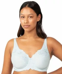 Triumph Shop -Triumph Shop triumph embroidered minimiser bra 2 pack green grey2