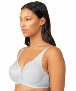 Triumph Embroidered Minimiser Bra 2 Pack - Green/Grey -Triumph Shop triumph embroidered minimiser bra 2 pack green grey5