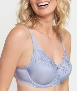 Triumph Embroidered Minimiser Bra 2 Pack - Ink Grey/Silver Shadow -Triumph Shop triumph embroidered minimiser bra 2 pack ink grey silver shadow 3