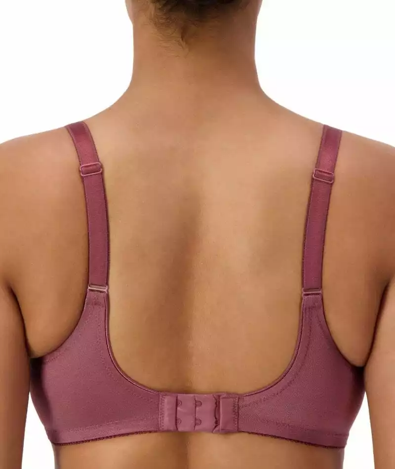 Triumph Embroidered Minimizer Bra - Smokey Russet 2 Triumph Embroidered Minimizer Bra - Smokey Russet - Image 2