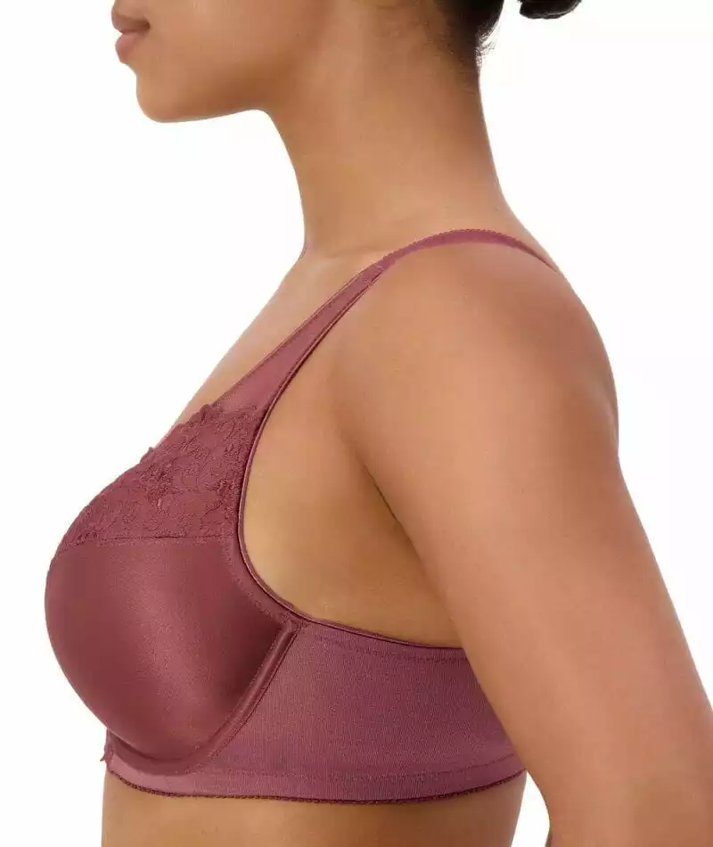 Triumph Embroidered Minimizer Bra - Smokey Russet 3 Triumph Embroidered Minimizer Bra - Smokey Russet - Image 3