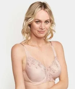 Triumph Embroidered Minimizer Bra - Tea Rose -Triumph Shop triumph embroidered minimizer bra tea rose1