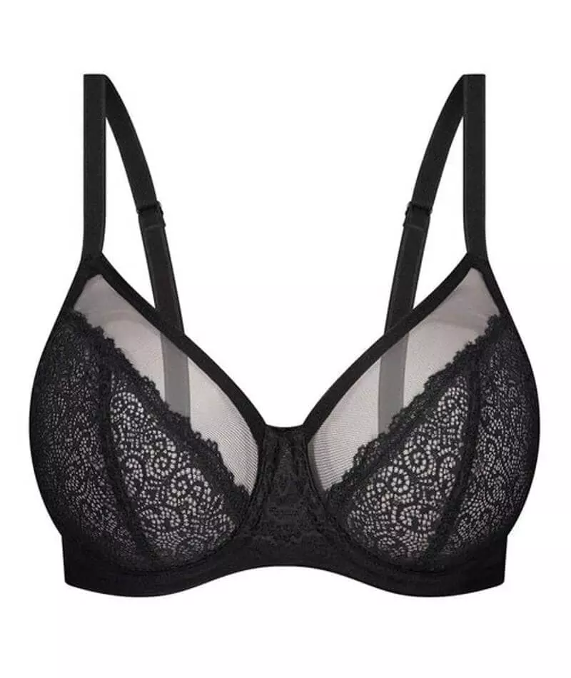 Triumph Sheer Minimizer Bra - Black 7 Triumph Sheer Minimizer Bra - Black - Image 7