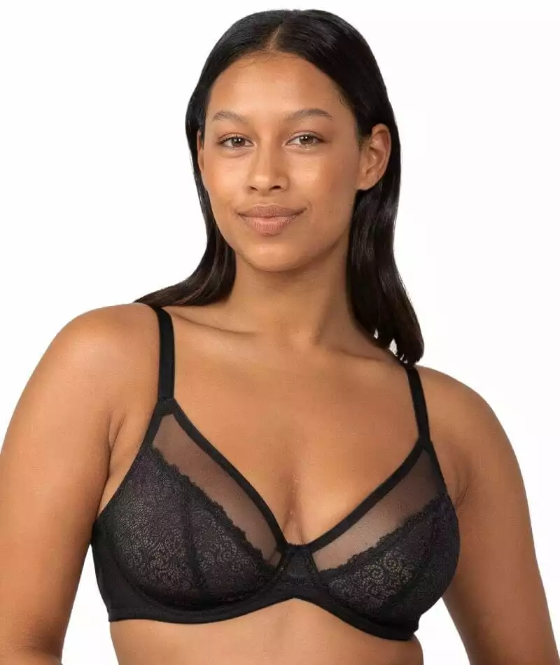 Triumph Sheer Minimizer Bra - Black 2 Triumph Sheer Minimizer Bra - Black - Image 2