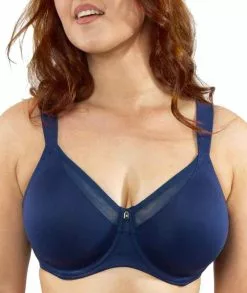 Triumph True Shape Sensation Minimiser Underwire Bra - Deep Water -Triumph Shop triumph true shape sensation underwire bra deep water 01