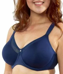 Triumph True Shape Sensation Minimiser Underwire Bra - Deep Water -Triumph Shop triumph true shape sensation underwire bra deep water 02